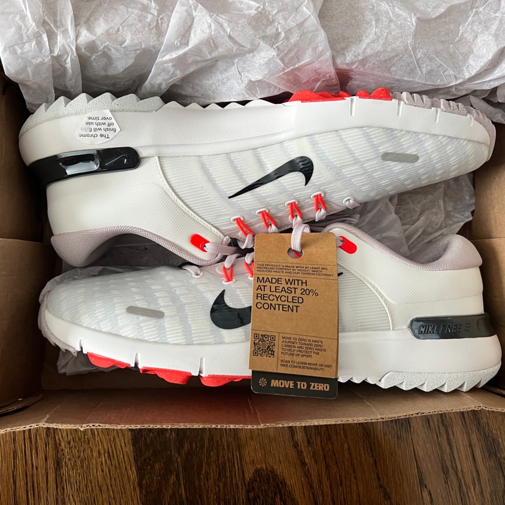 Golf Shoes | Nike Free Golf NN - Size 12 [NWT]
White, Silver, Fire Red